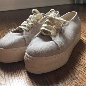 Superga Wool Platform shoes